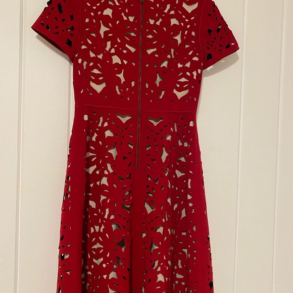 Anthropologie red midi dress - Picture 4 of 4